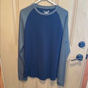 Under Armour Navy and Gray Long Sleeve Tee